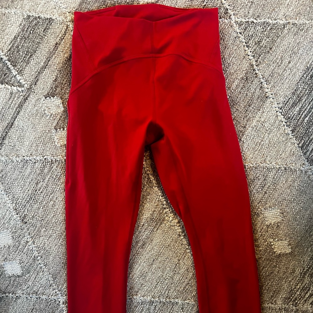 Lululemon Red Leggings